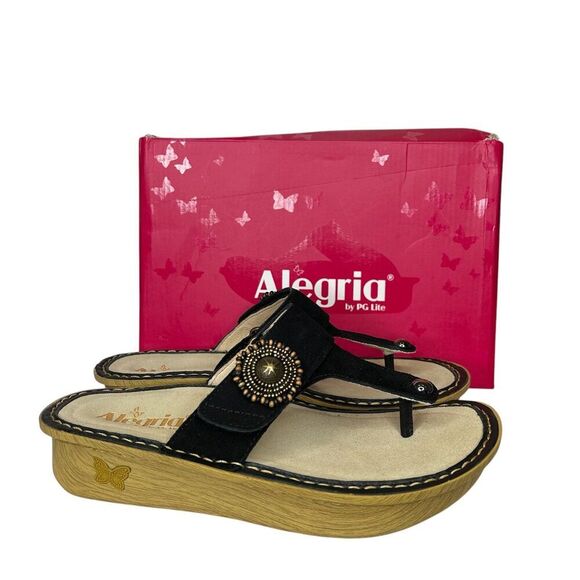 NEW ALEGRIA CARINA FOLKIE SANDALS 38 - Picture 1 of 5